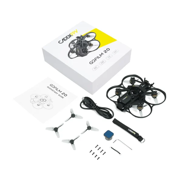 CADDXFPV Gofilm 20 FPV 115G 2INCH With WALKSNAIL Moonlight Kit 4K Starlight Camera F405HD ELRS AIO 1303 6000KV Motors FPV Drone - Image 6