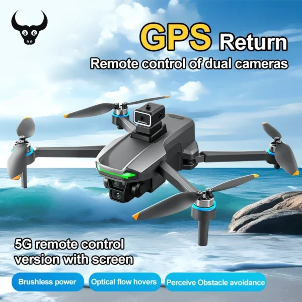 New SHOUG601 PRO GPS Drone Professional 8K Camera FPV Brushless Avoiding Obstacle With Large Screen Remote Control Folding Dron - Image 3