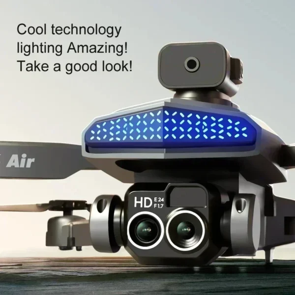 Orange D6 8K HD WiFi FPV Drone with Dual Camera Optical Flow Obstacle Avoidance Foldable RC Quadcopter Toy for Adults and Kids - Image 4