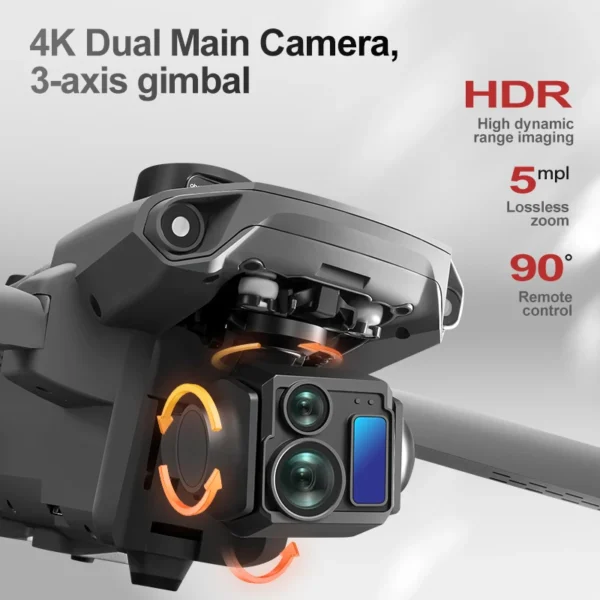 A25 PRO Professional Fishing Airdrop Drone 8K HD Camera 3-Axis Gimbal 10KM Brushless GPS Quadcopter Obstacle Avoidance RC Dron - Image 3