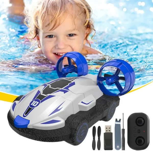 Remote Control Car Portable RC Car Waterproof Drift Auto Hovercraft Kids Toys Fast Drone Boat For Christmas Birthday Parties - Image 3