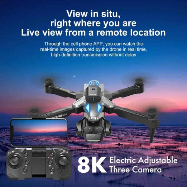 Foldable Camera Drone for Beginners & Adult - Four Direction Obstacle Avoidance, 360° Flips, One-Key Take Off/ Landing, 3D Flips - Image 4