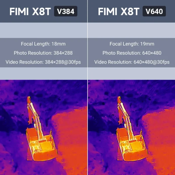 FIMI X8T Drone Thermal Infrared Lens Triple Camera Gimbal RokLink 5.0 20KM Transmission AI Super Night Video 4K GPS Quadcopter - Image 6